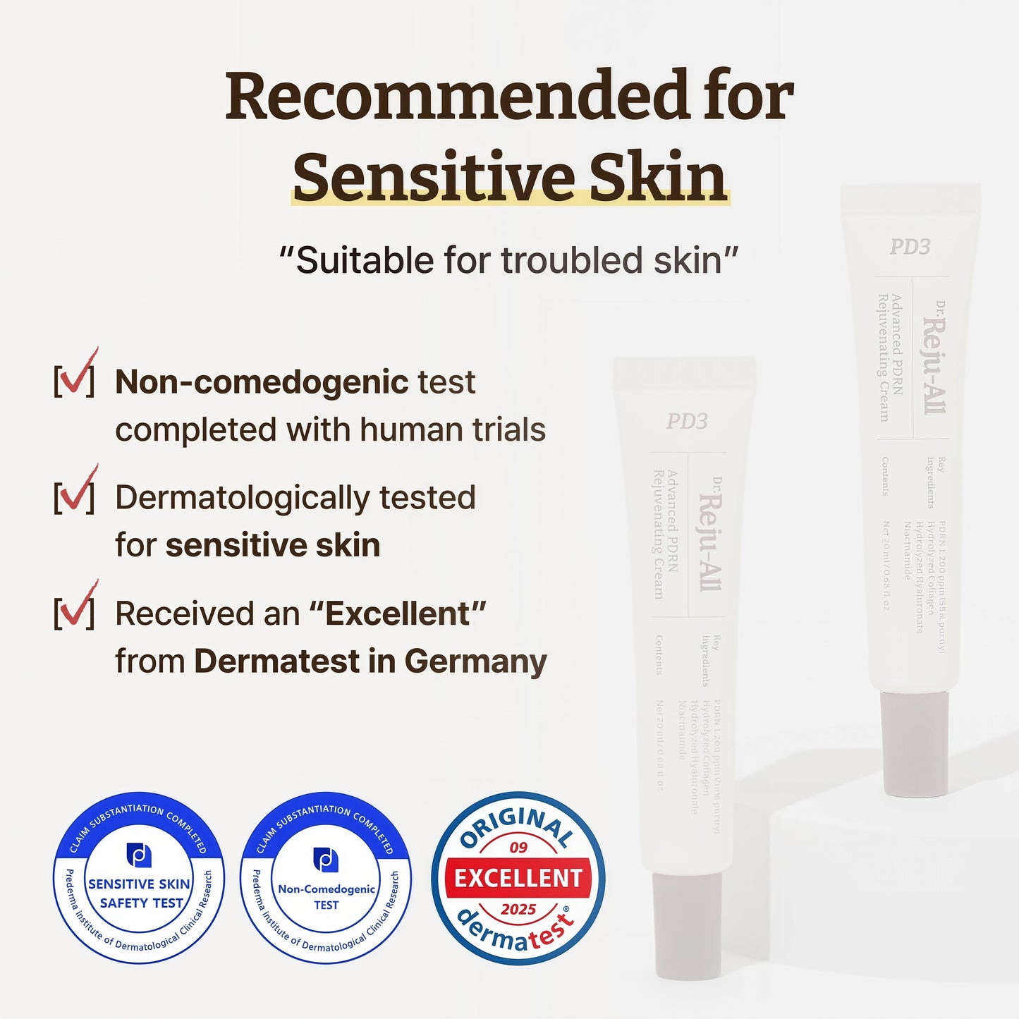 Dr.Reju-All PDRN Rejuvenating Cream – Rejuall PDRN Face Moisturizer – Optimal 1200ppm for Glass Skin & Plumping – Korean Pharmacy Anti-Aging Skin Care Face Cream