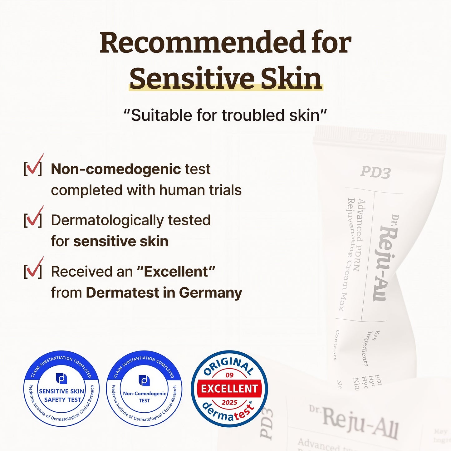 Dr.Reju-All PDRN Rejuvenating Cream – Rejuall PDRN Face Moisturizer – Optimal 1200ppm for Glass Skin & Plumping – Korean Pharmacy Anti-Aging Skin Care Face Cream